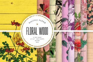 Floral Colorful Wood Digital Paper: Creative Applications and Practical Uses