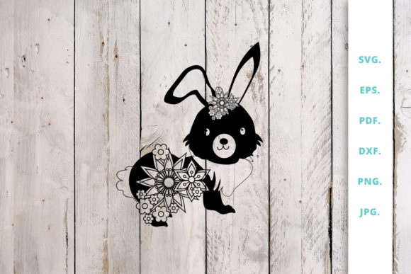 Floral Easter Bunny Cut File 2: Creative Project Guide