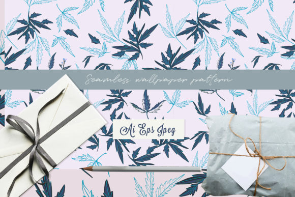 Floral Rustic Vector Pattern with Leaves: A Practical Guide to Blue Botanical Design Assets