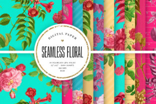 Seamless Floral Bright Vintage Patterns Guide