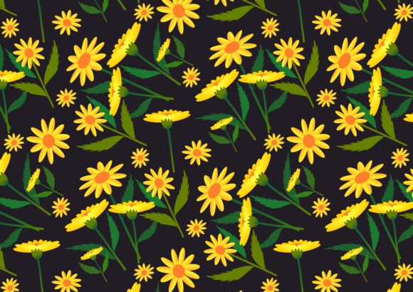 Set of 6 Floral Pattern Backgrounds for Design