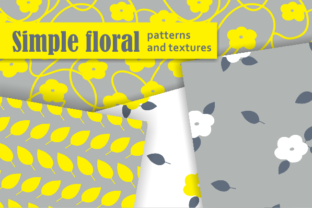 Simple Floral: Strategic Application of Calm Gray and Bright Yellow Assets